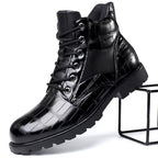 Dan | Men’s Croc-Embossed Leather Boots
