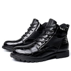 Dan | Men’s Croc-Embossed Leather Boots