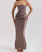 Donna | Women’s Strapless Elegant Maxi Dress