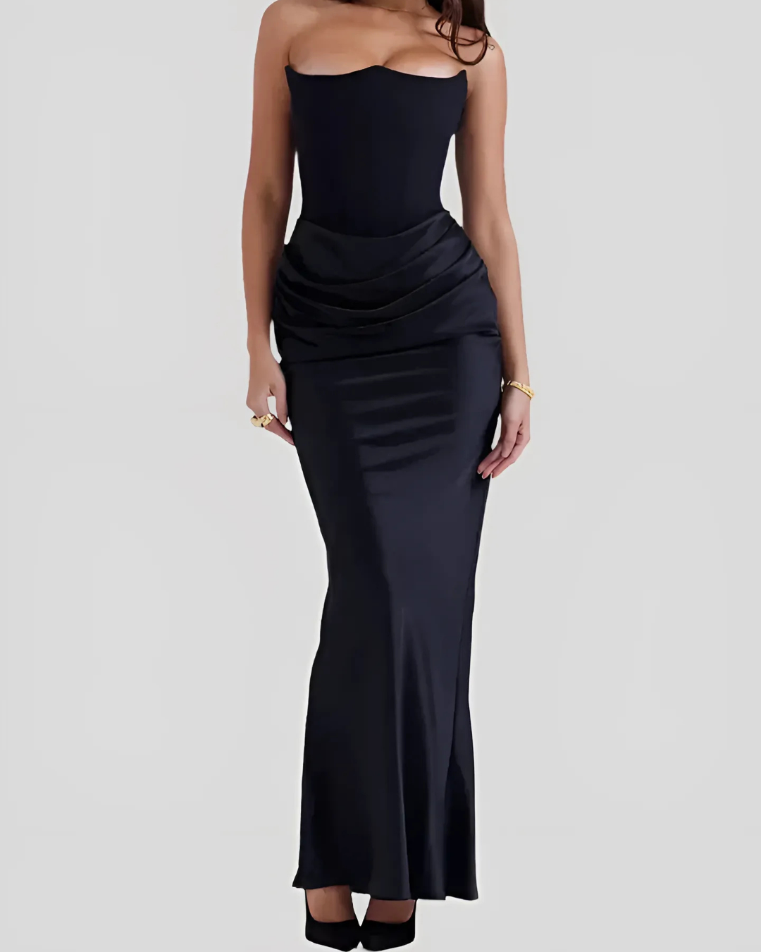 Donna | Women’s Strapless Elegant Maxi Dress