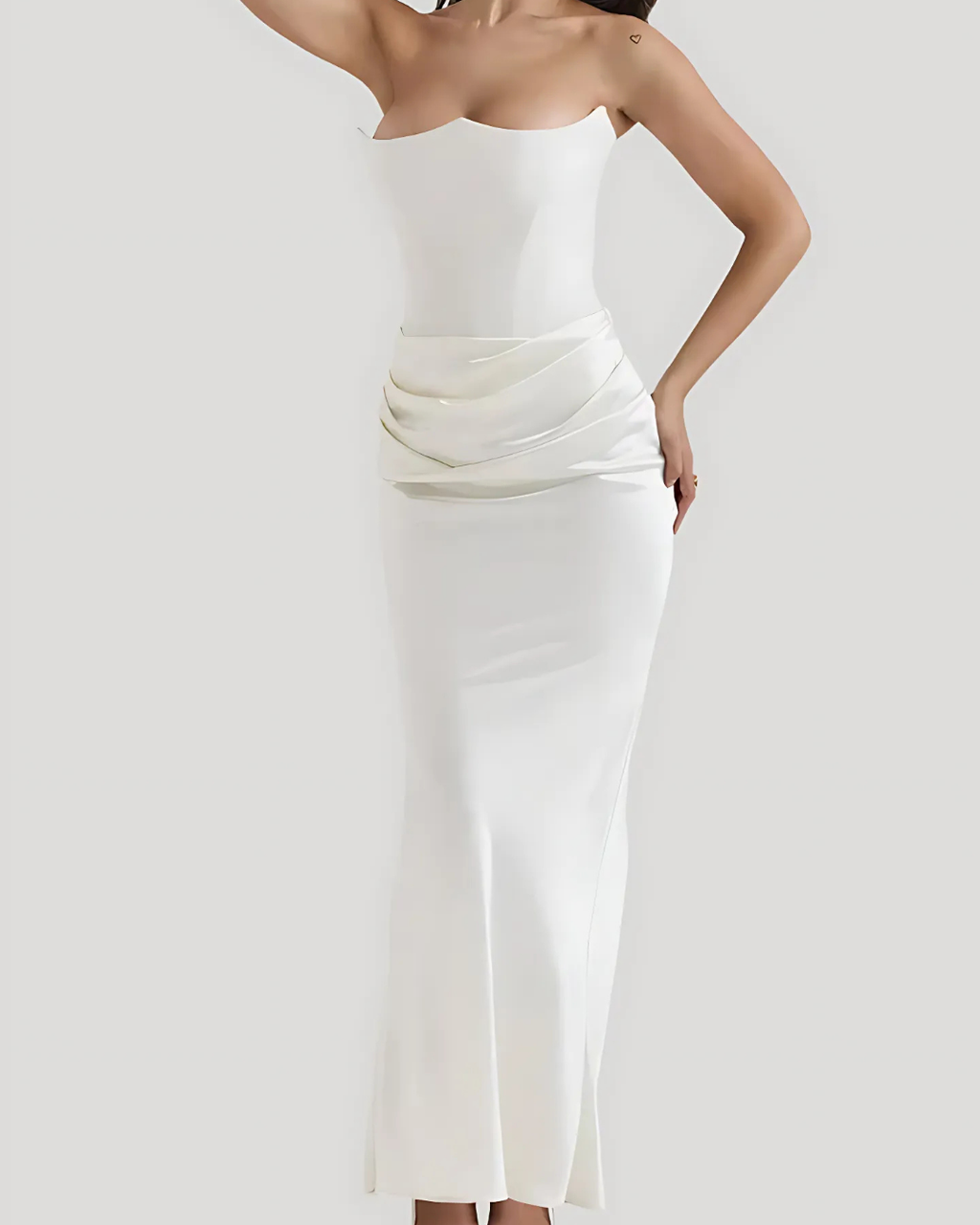 Donna | Women’s Strapless Elegant Maxi Dress
