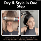 Amtn Club | 3-in-1 Rotating Hair Dryer and Styler – Adjustable Temperature for Effortless Curls and Waves