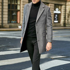 Eduardo | Men’s Elegant Wool-Blend Overcoat