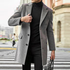 Eduardo | Men’s Elegant Wool-Blend Overcoat