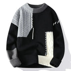Mackenly | Men’s Patchwork Sweater by Koadclo