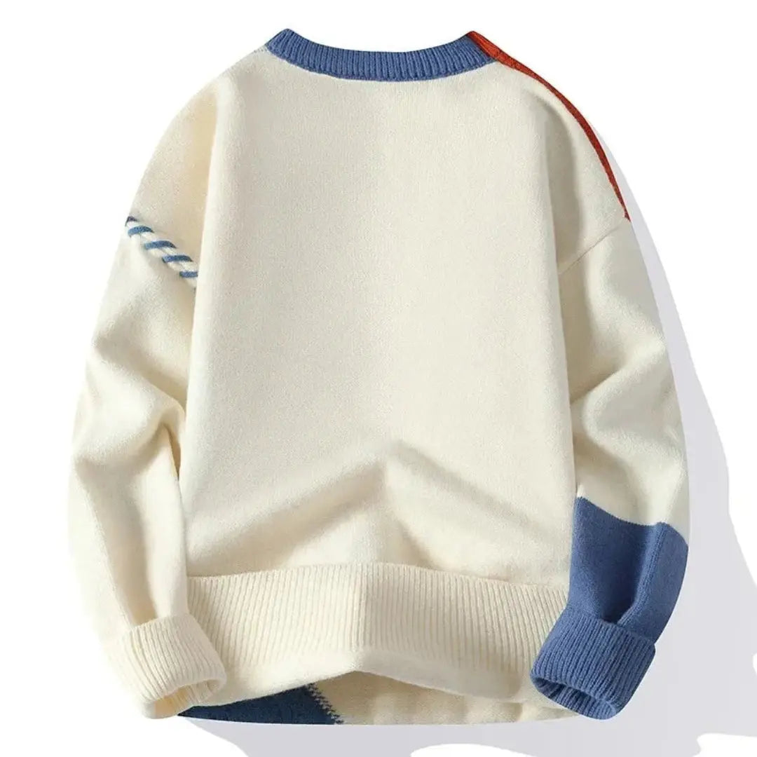 Mackenly | Men’s Patchwork Sweater by Koadclo