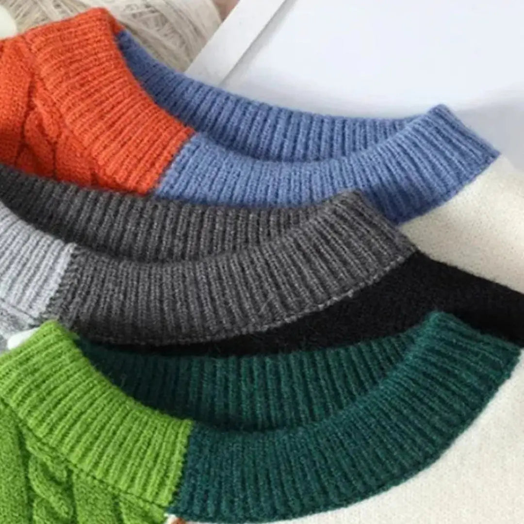 Mackenly | Men’s Patchwork Sweater by Koadclo