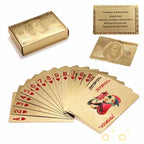 Koadclo | 24K Gold Plated Playing Cards with Wooden Storage Box