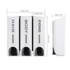 koadclo | Wall-Mounted Shower Dispenser – Bathroom Shampoo & Soap Dispenser