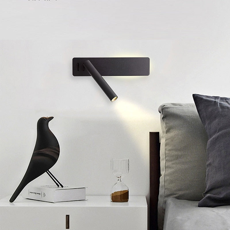 Koadclo | Rotatable LED Reading Wall Light – Adjustable Bedside Lamp for Bedroom