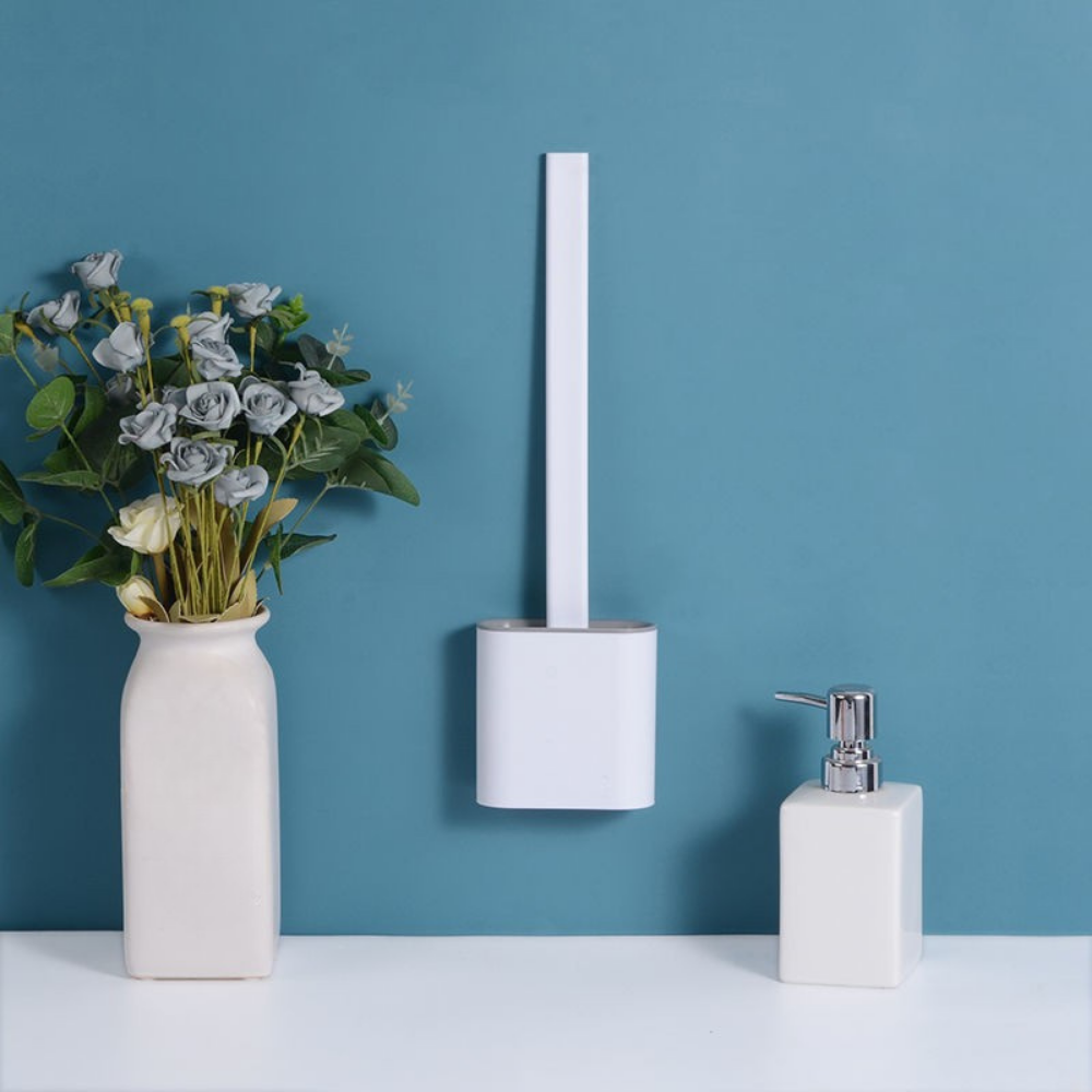 koadclo | Toilet Brush - Silicone Flexible Wall Mounted Set