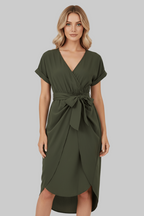 Jolena | Elegant Wrap Midi Dress