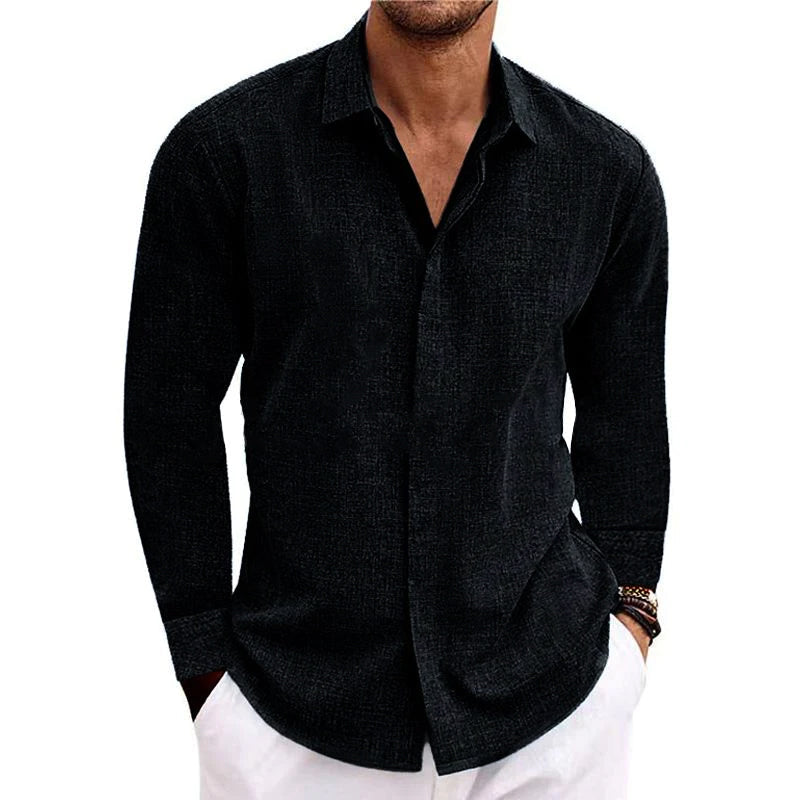 Lorino | Men’s Long-Sleeve Linen Shirt