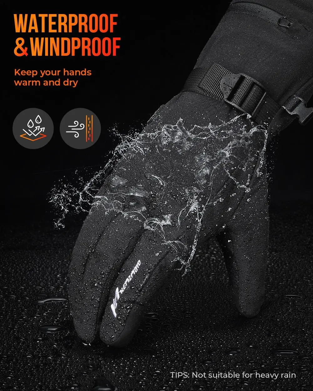 Koadclo | Thermal Heated Gloves - Waterproof Rechargeable Winter Gloves