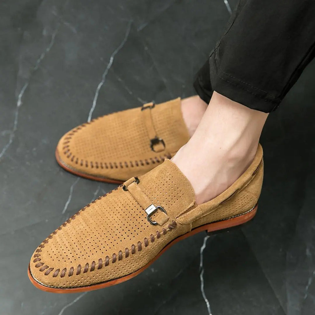 Marcel | Men’s Handstitched Suede Loafers