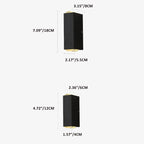 Amtn Club | Modern Waterproof LED Outdoor Wall Light – Rectangular Up/Down Aluminum Fixture