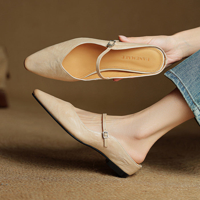 Orella Genuine Leather Mules