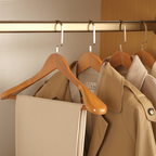 Koadclo | Luxury Wooden Clothes Hangers with Curved Design