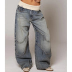 Y2K Streetwear Baggy Wide Leg Denim Jeans