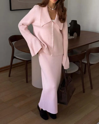 Pink-polo Set