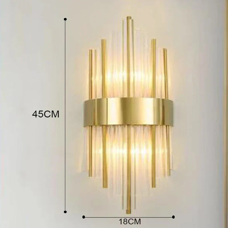 Koadclo | Elegant LED Wall Lamp in Gold – Modern Sconce for Living Room & Bedroom