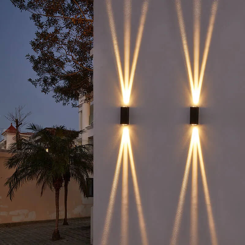 Amtn Club | Modern Waterproof LED Outdoor Wall Light – Rectangular Up/Down Aluminum Fixture