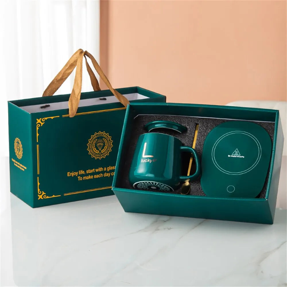 Koadclo | Smart Ceramic Mug Warmer - Electric Coaster for Coffee and Tea