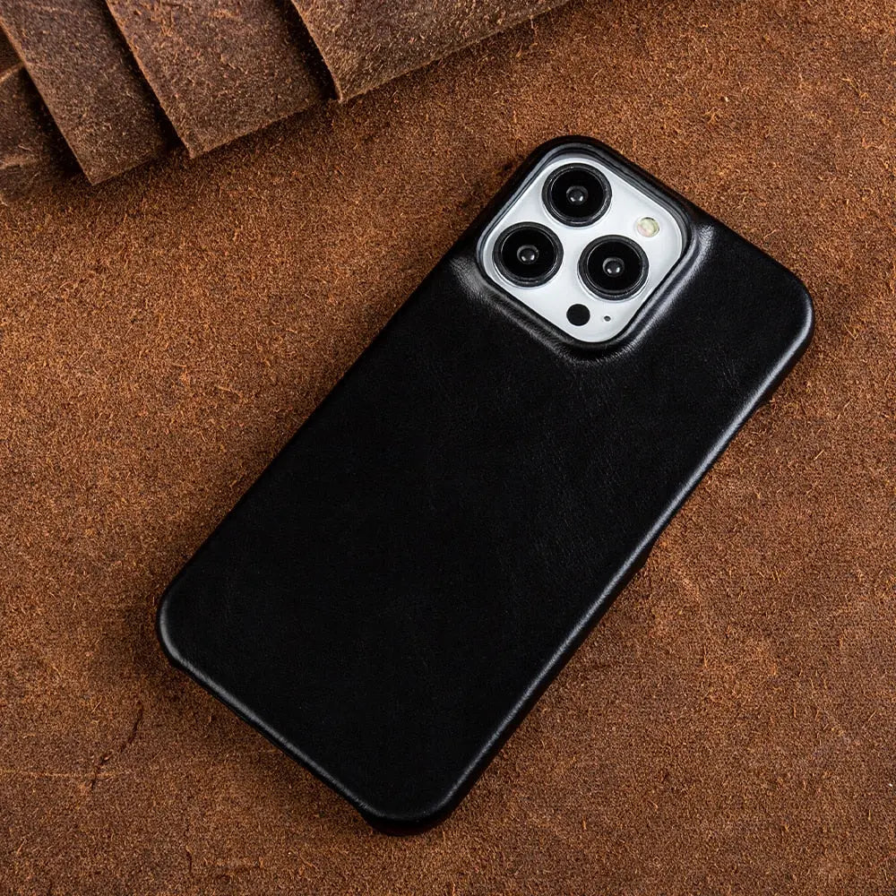 Koadclo | RoyalLeather – Luxurious Handmade Genuine Cowhide Leather Case for iPhone