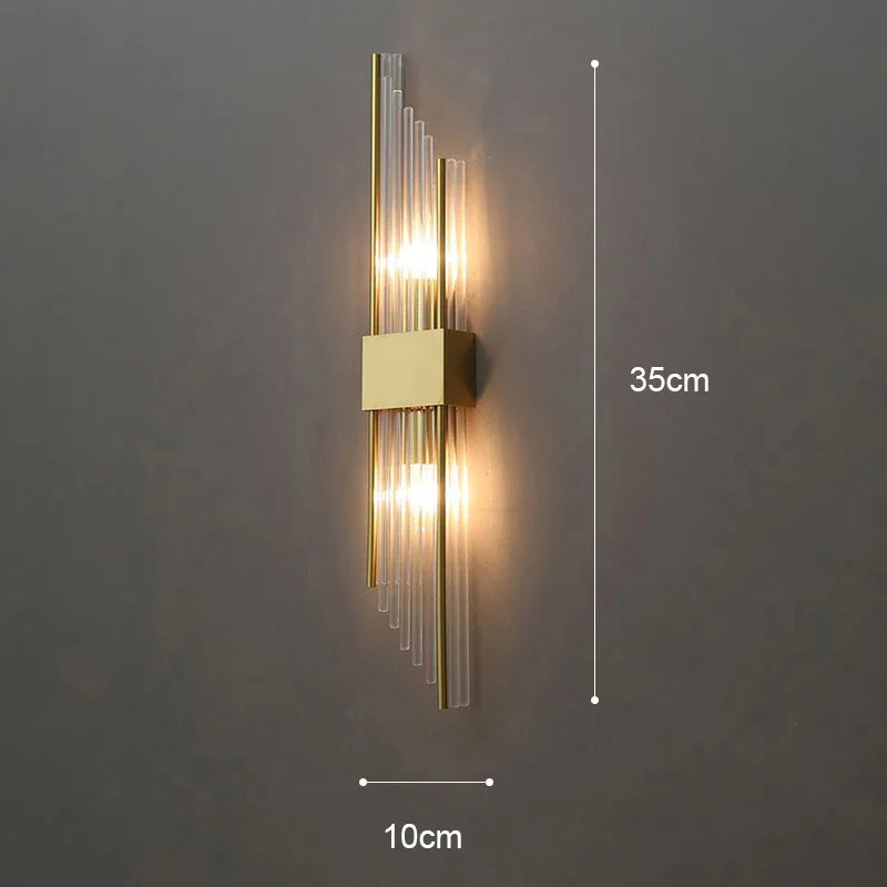 Koadclo | Elegant LED Wall Lamp in Gold – Modern Sconce for Living Room & Bedroom