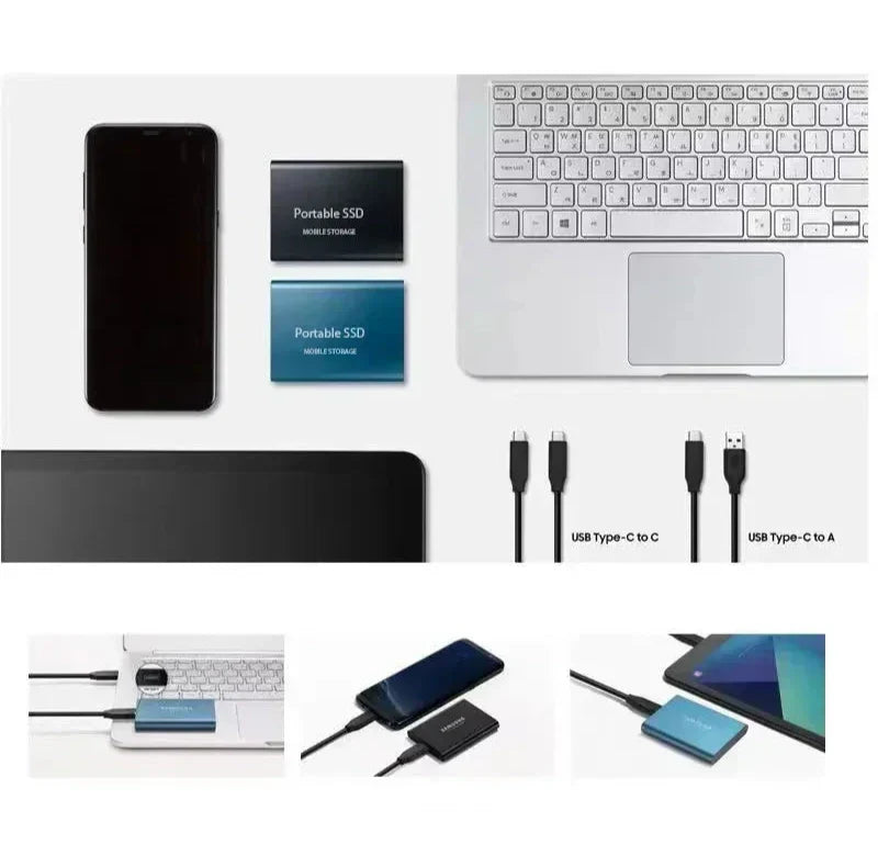 koadclo | Portable SSD 128GB External Hard Drive – Compact & Fast Storage Drive