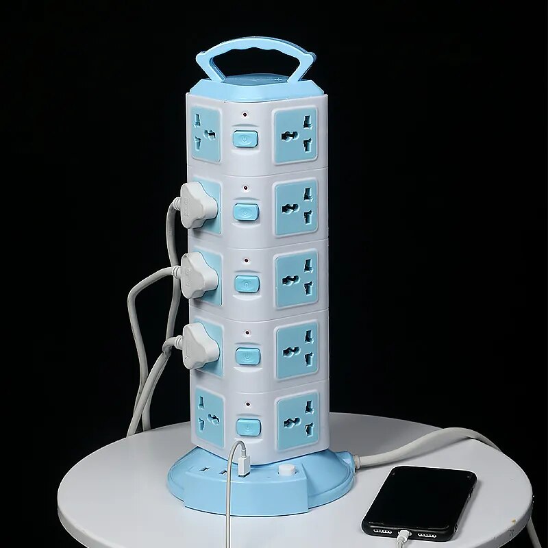 Koadclo | Tower Design Surge Protector Vertical Power Strip