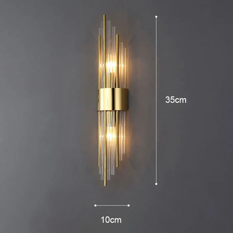 Koadclo | Elegant LED Wall Lamp in Gold – Modern Sconce for Living Room & Bedroom