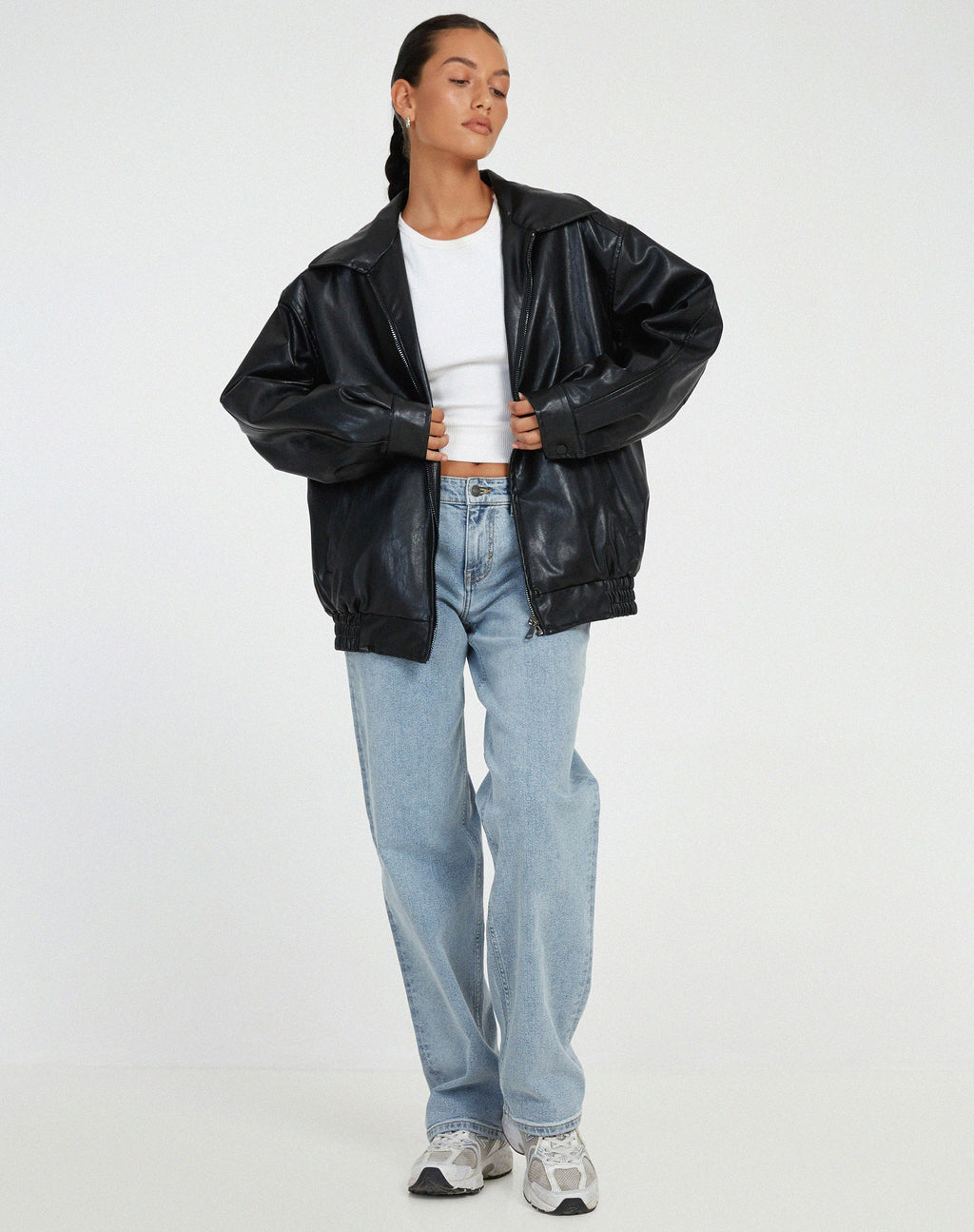 Sophie | Women’s Oversized PU Leather Jacket