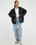 Sophie | Women’s Oversized PU Leather Jacket