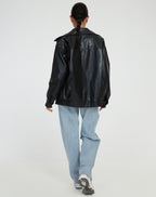 Sophie | Women’s Oversized PU Leather Jacket