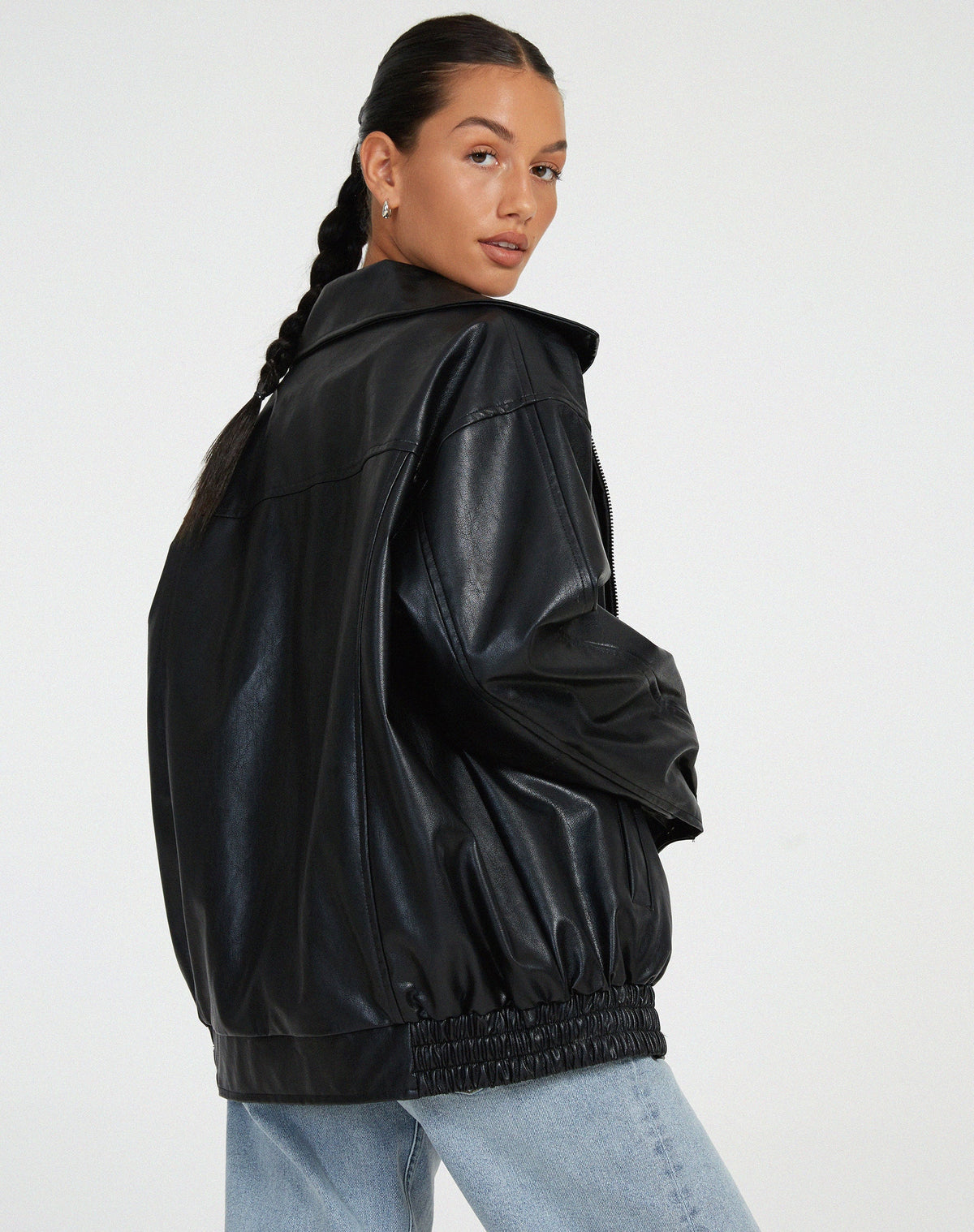 Sophie | Women’s Oversized PU Leather Jacket