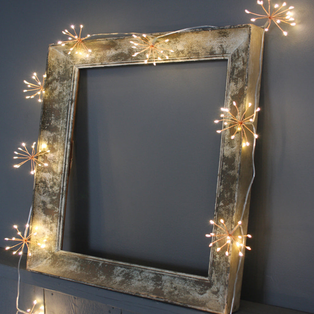 Koadclo | Starburra - Copper Starburst String Lights with Warm White LEDs for Indoor & Outdoor