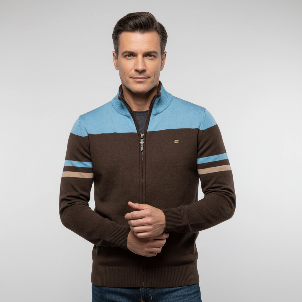 Tom | Men’s Modern Zip-Up Sweater