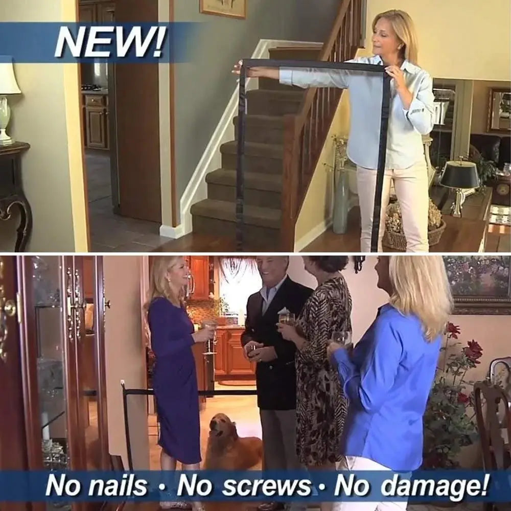 koadclo | Portable Pet Safety Gate – Safe & Flexible Expandable Pet Barrier