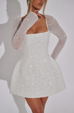 Triselle | Women’s Shimmering Trendy Mini Dress