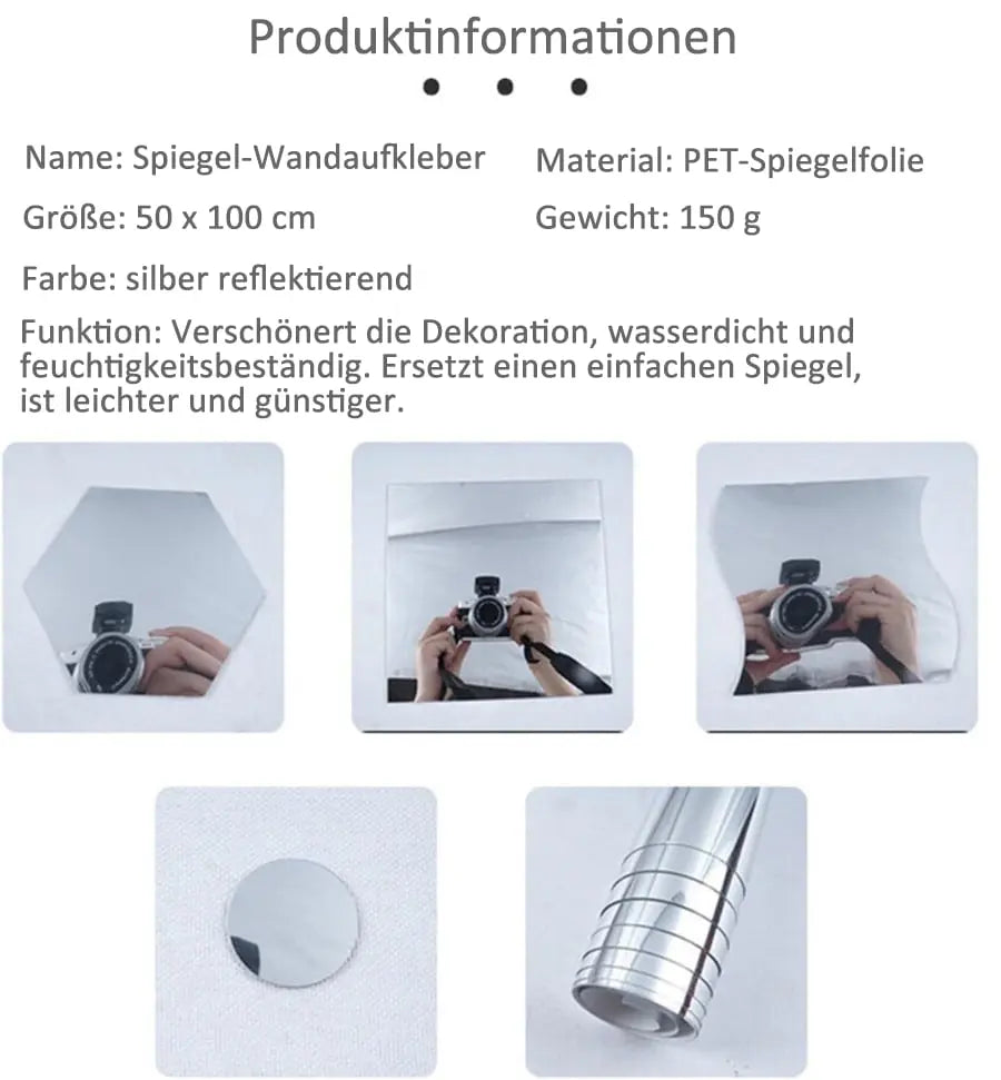 Koadclo | Ultra-Flexible Mirror – Safe & Shatterproof Unbreakable Mirror Sheet