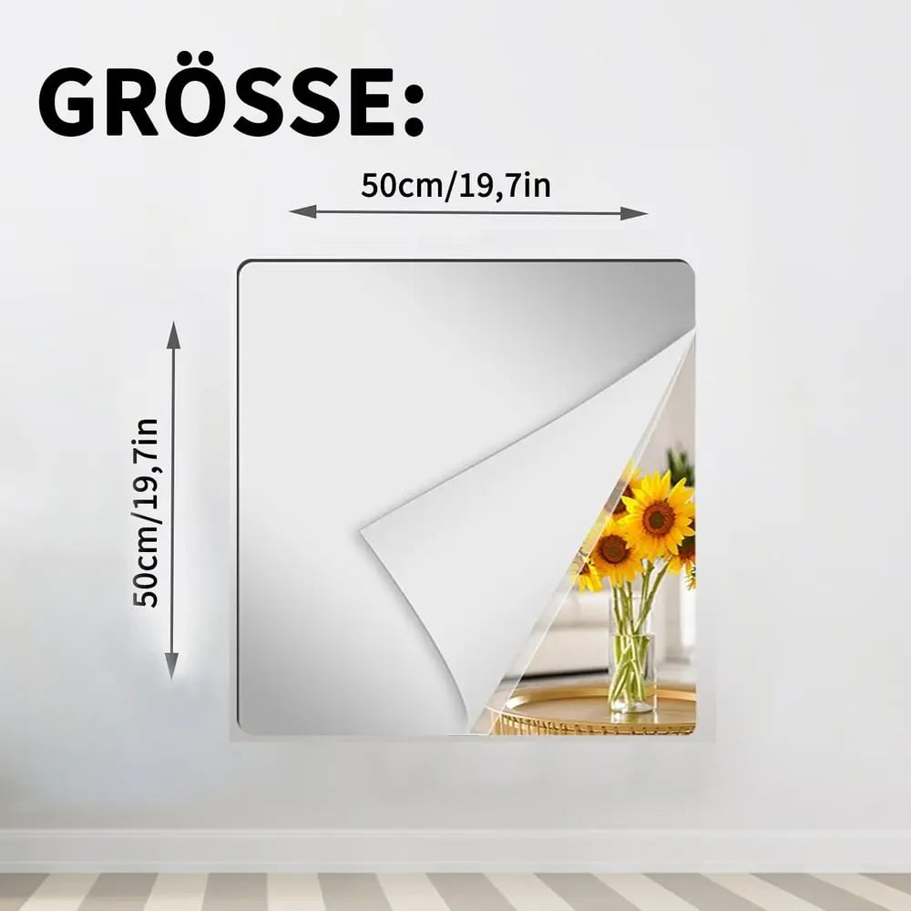 Koadclo | Ultra-Flexible Mirror – Safe & Shatterproof Unbreakable Mirror Sheet