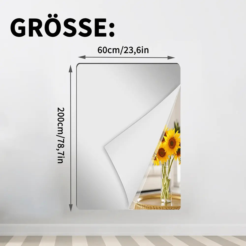 Koadclo | Ultra-Flexible Mirror – Safe & Shatterproof Unbreakable Mirror Sheet