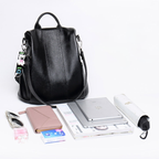 Koadclo | Theft-Resistant Leather Backpack – Anti-Theft Travel Bag for Men & Women