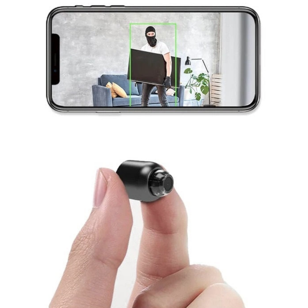 Koadclo | 2-Pack Mini WiFi Security Camera – 1080P HD, 140° Wide-Angle, Night Vision, Motion Detection (32GB SD Included)