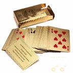 Koadclo | 24K Gold Plated Playing Cards with Wooden Storage Box