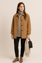 Garalyn | Women’s Wool‑Blend Coat – Tailored Classic Finish