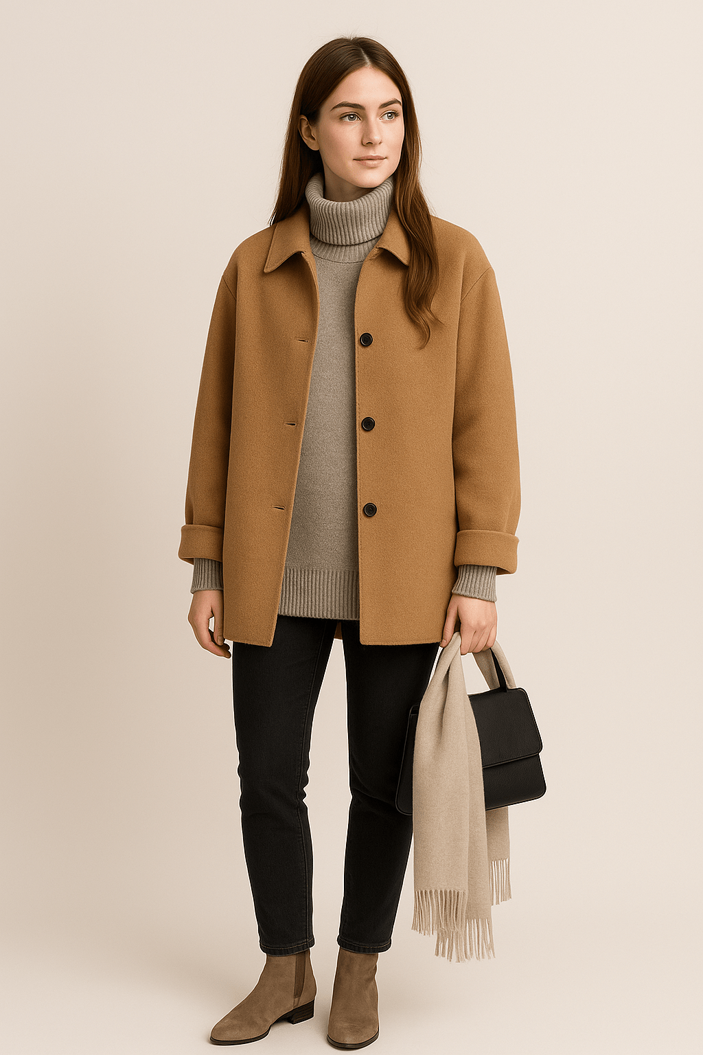 Garalyn | Women’s Wool‑Blend Coat – Tailored Classic Finish