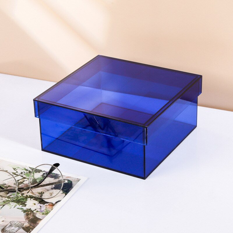 Koadclo | Colorful Acrylic Storage Organizer Box with Lid