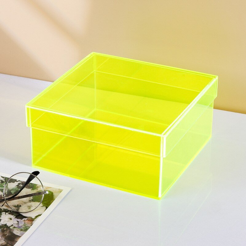 Koadclo | Colorful Acrylic Storage Organizer Box with Lid